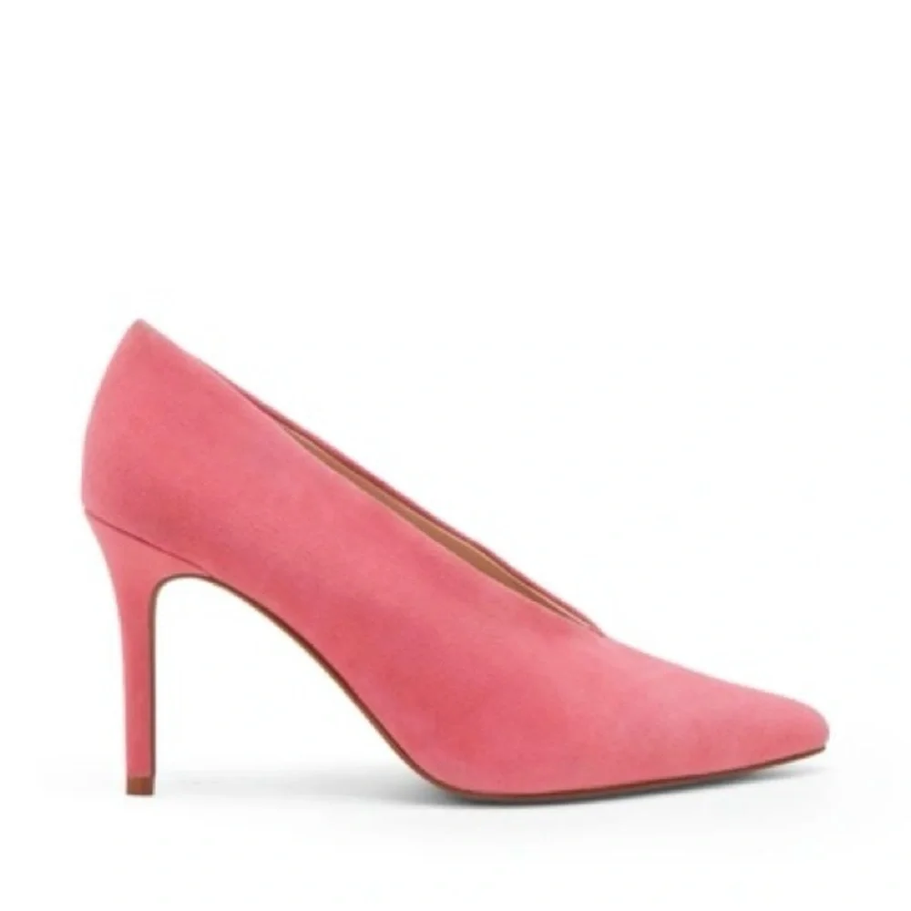 Vince Camuto Ankia Soft Pink Suede Pump Heels - Picture 9 of 16